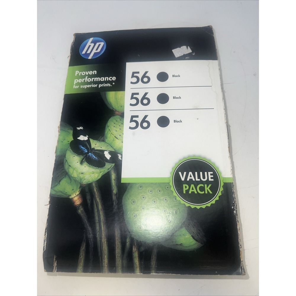 NEW 3 Pack HP 56 Black Combo Value Pack Ink Cartridges Sealed EXP 02/2015
